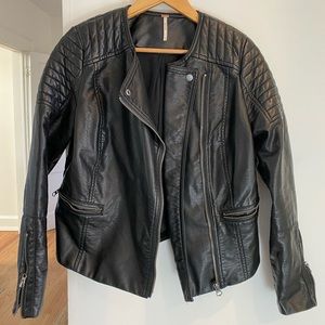 Free People Faux Leather Jacket